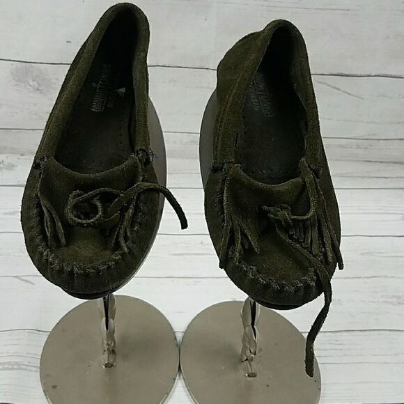 Minnetonka Cute Brown Slippers Size 6 - Picture 3 of 5